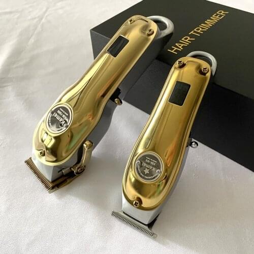 Original Kemei Metal Housing Professional Hair Clipper For Men Shaver Electric Barber Hair Trimmer Beard Hair Cutting Machine