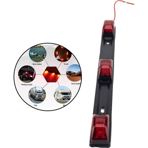 ID Light Bar Red Bright Led ID Bar for Rear And Side of Truck Boat Camper RV