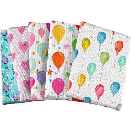 Bubble Fabric Printed Balloon Polyester Fabric DIY Kids Home Textile for Sewing Cloth 50*145cm