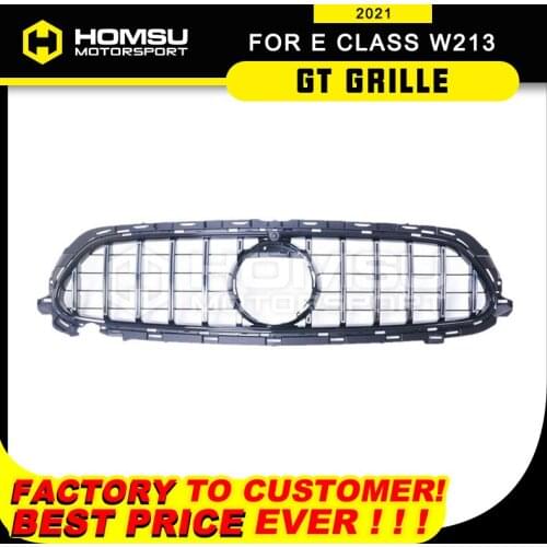 Racing Gt Grille For New E class W213 Year 2020 2021+ For mercede E Class E300 E200 Front Bumper Car Gt Grill