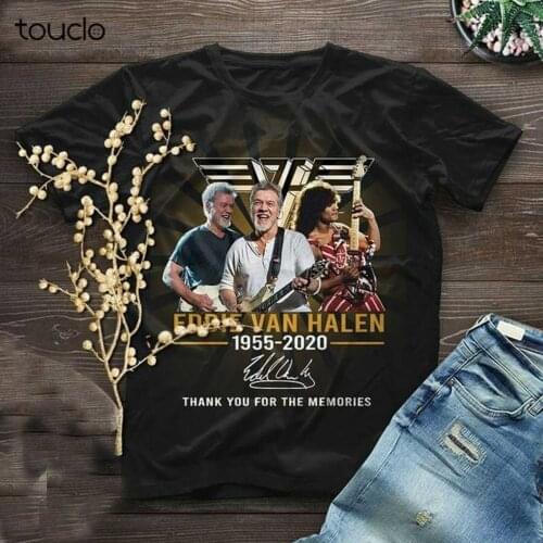 Eddie Van Halen guitar RIP 1955 2020 signature thank you for memories shirt