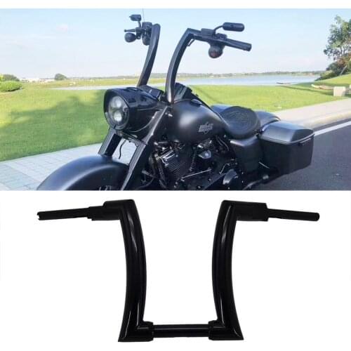 Motorcycle 12" 14" 16" Bar Handlebars for Harley Dyna Softail Fat Boy Bob Breakout Slim Deluxe Touring Road King