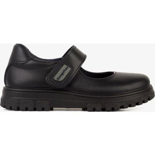 Girls school shoes in washed leather with Wash Me