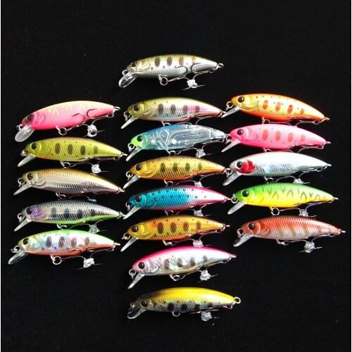 Tsurinoya 18pcs 4.8cm 3.3g sinking Minnow Lures Swimbait Iscas Artificial Pesca Leurre Fishing wobbler Plastic Hard bait