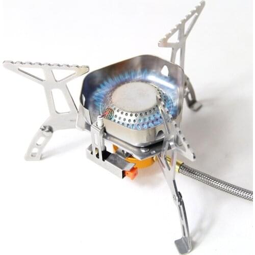 Outdoor Windproof Furnace End Camping Split Mountaineering Gas Stove Barbecue Stove Electric Fire Cooking Range Tent Stove Camp