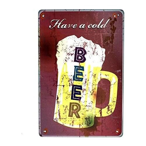 Baked Vintage Style Metal Sign Iron Painting for Indoor & Outdoor Home Bar Coffee Kitchen Wall Decor 8 X 12 Inch