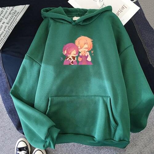 Beel and Belphie Anime Obey Me Shall We Date Hoodies Plus Size Hoodie Harajuku Pullovers Sweatshirt Manga Winter Clothes Women