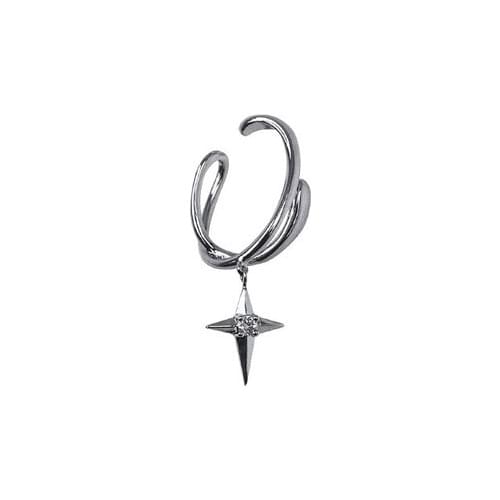 POTCET Womens Cross Stud Earrings Geometric Fashion Retro Hip Hop Personality Party Jewelry