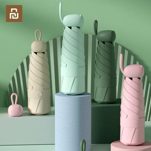 The New Youpin Sun Umbrella Women’s Super Sunscreen Anti-ultraviolet Compact Portable Parasol Female Rain or Shine Mini Umbrella