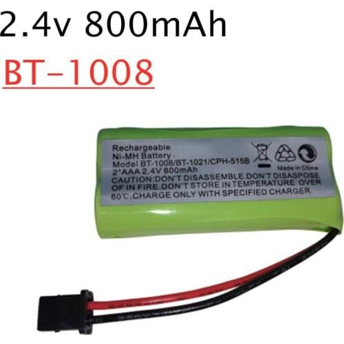 1Pcs BT-1008 2.4v 800mAh AAA Ni-MH Rechargeable Battery For Uniden BT-1008 BT-1016 BT-1021 BT-1025 CPH-515B BT1021 BT1025