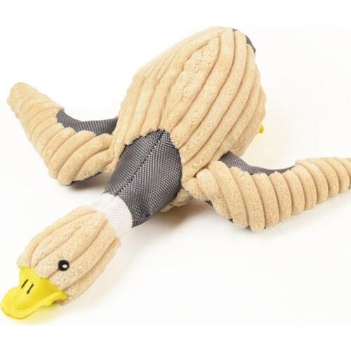 Kapmore 1pc Pet Chew Toy Creative Duck Shape Hemp Rope Dog Teething Toy Pet Plush Toys For Dog Pet Supplies Dog Favors