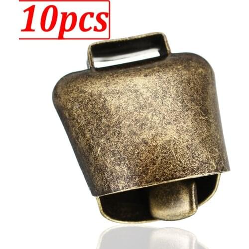 10Pcs Cow Horse Sheep Grazing Copper Bells Large Cattle Sheep Copper Bells Loud Crisp Spread Farther Loud Prevent The Loss