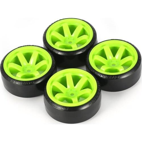 4Pcs Hard Plastic RC Drift Tire Hard Tyre Set For Traxxas HSP HPI RC On-road Vehicle Drifting Car Spare Parts