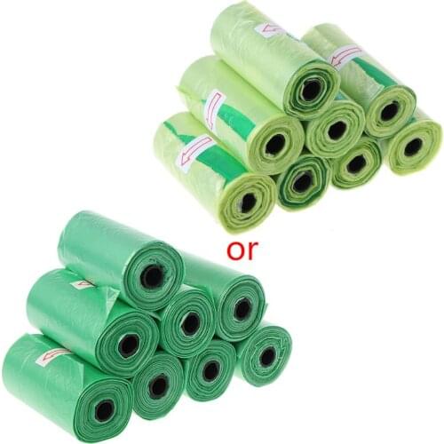 8Rolls Pet Dog Poop Bags Eco Friendly Biodegradable Cat Travel Waste Bag