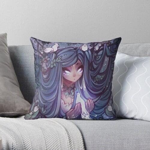 Moon Goddess Throw Pillow Cushion Cover Polyester throw pillows case on sofa home living room car seat decor 45x45cm