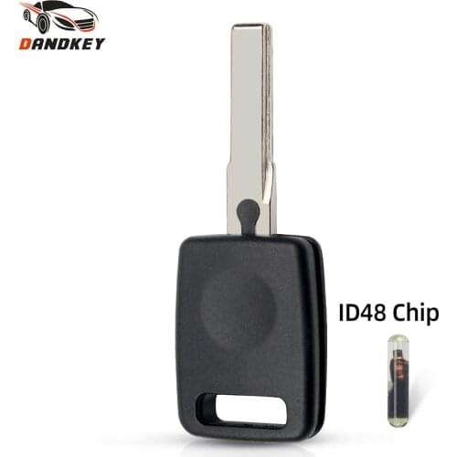 Dandkey ID48 Chip Replacement Transponder Remote Key Shell Case For Audi A2 A3 A4 A6 A8 Cabrio RS6 S3 S4 S6 S8 TT HU66 Blade