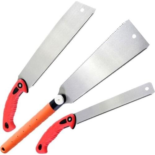 Woodworking Double Sides Carbon Steel Hand Saw Tenon Fine Tooth with PVC Handle