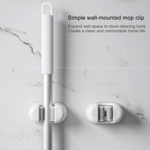 Broom Storage Broom Mop Holder Is Punch-free And Non-slip Used In Kitchen Bathroom Warehouse Balcony Home High-quality Material