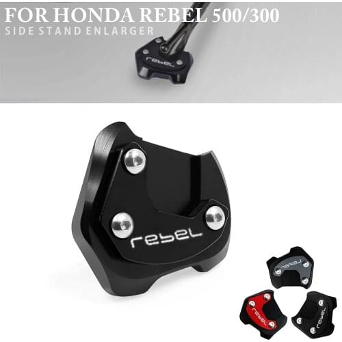 For Honda Rebel CMX 300 500 CMX300 CMX500 2017-2021 Motorcycle Kickstand Extension Pad Foot Side Stand Enlarger Support Plate