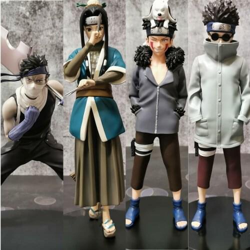 4 Style Naruto Anime Role Classic Model Momochi Zabuza Doll Standing Action Figure Accessories Color Box Children Christmas Gift