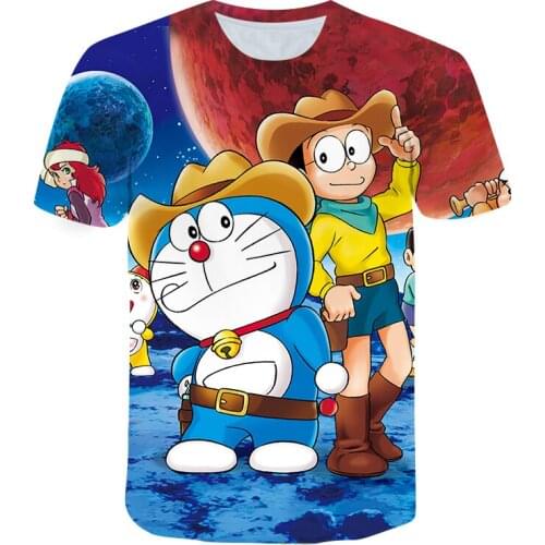 Summer Childrens Clothing Boys and Girls T-shirt Cartoon Short Sleeve T-shirt Childrens Casual t-shirt 4-12 Years Old T-shirt