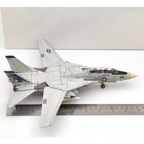 Diecast 1/72 F-14A VF-143 Tomcat Alloy Airplane Model 100with Base Alloy Aircraft for Collectible Souvenir Show Gift Toy