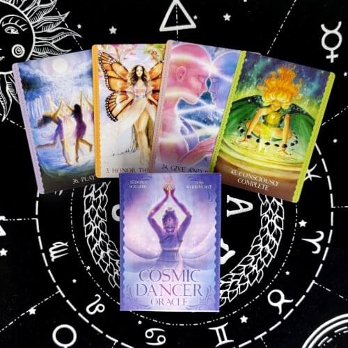 New Cosmic Dancer Oracle Card Tarot Deck Divination Entertainment Parties Board Game Support drop shipping 44 Pcs/Box