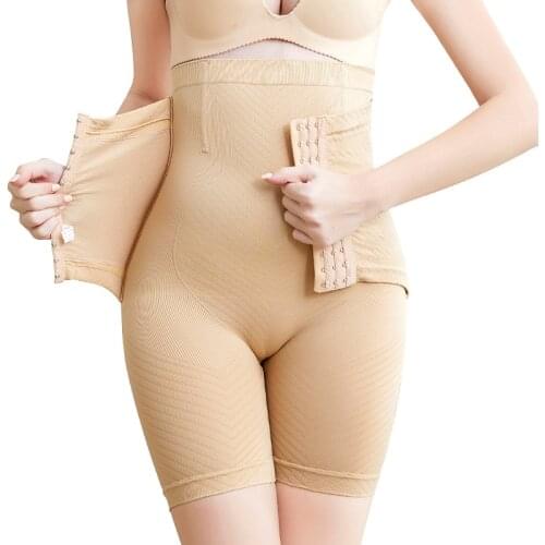 Women New Big Size Waist Trainer Slimming Bodyshaper High waist Lap Firm Tummy Butt Lifter Shapewear Girdle Control Panties Hook