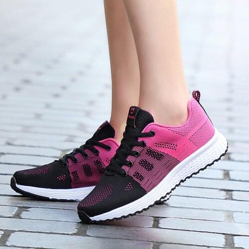 New Women Casual Mesh Shoes Fashion Breathable Lightweight Ladies Black Sneakers Basket Femme Chaussure 2020 Sapatenis Feminino
