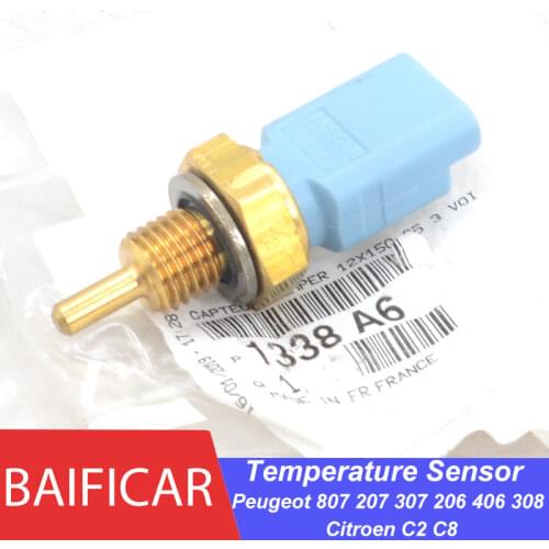 Baificar Brand New Genuine 3 Pin Water Coolant Temperature Sensor 1338A6 For Peugeot 807 207 307 206 406 308 Citroen C2 C8