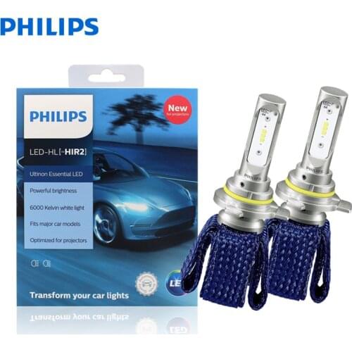 Philips Ultinon Essential LED 9012 H1R2 12V 11012UEX2 6000K Bright Car LED Headlight Auto HL Beam ThermalCool (Twin Pack)