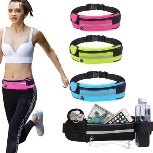 Outdoor Sport Waist Bag, Men and Women Fitness Running Multi-Functional Waterproof Anti-Theft Pocket, Hidden Close-fitting