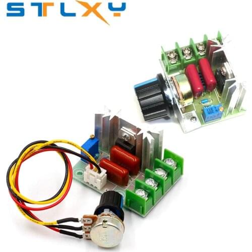 AC 220V 2000W SCR Voltage Regulator Dimming Dimmers Motor Speed Controller Thermostat Electronic Voltage Regulator Module Javino