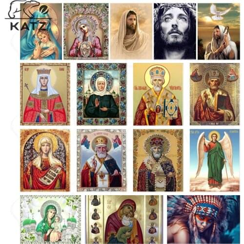 Religious Belief Art Diamond Painting Cross Stitch Jesus Christian Faithful Handmade Diy Diamond Inlaid Embroidery Gift Decor