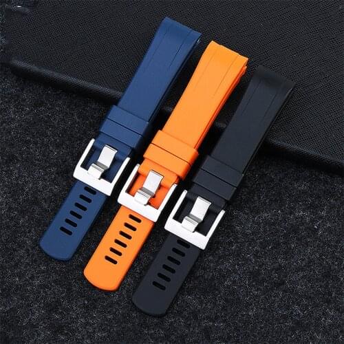 Watch Band Chain Viton Silicone Watch Strap Spare Parts for Series SRPE99K1/SRP777J1