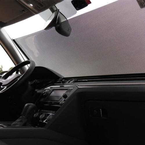 Car Sun Shade Cover Windshield Sunshade Retractable Windshield Auto Rear Window Foldable Curtain Sun Protection Awning For Car