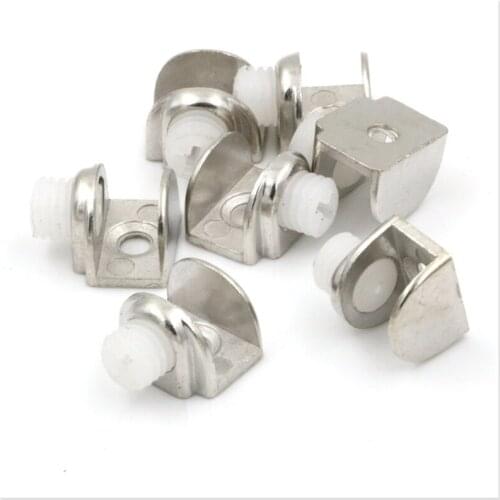 Glass Mounting Bracket Scaffold Furniture Shelf Supports Fixed Glass Plate Clip Bracket 20pcs