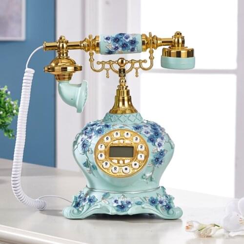 Good art style phone home phone retro antique telephone new fashion Decoration home art phone Caller ID backlit Rotary Dial