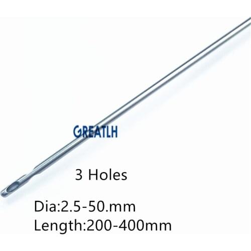 Three Hole LIPOSUCTION cannula Malleable for Facial Plastic Surgery Beauy tools
