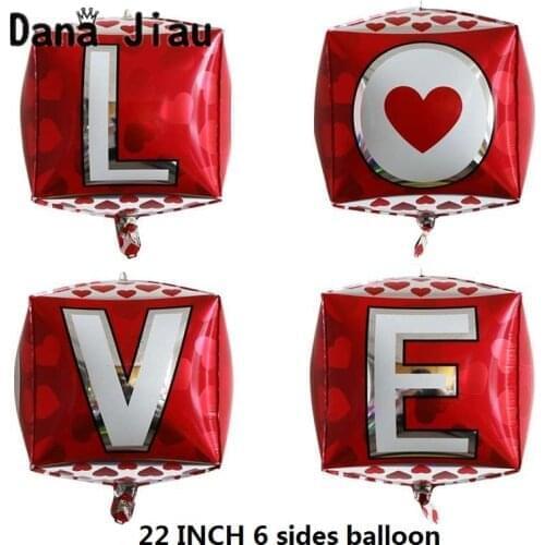 Wedding 14th FEB Valentines Day Decoration Foil Balloon XOXO LOVE Letter Wedding Room Wall Baloon Anniversary Day Helium Ball