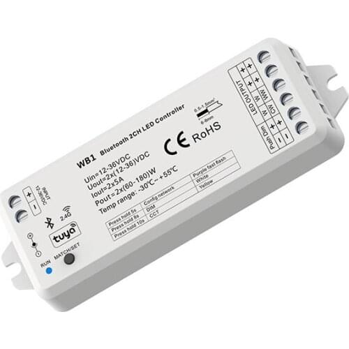 Tuya Smart LED Controller DIM CCT For LED Strip Bluetooth-Compatible With Alexa Echo Google Assistant 2.4G RF Wireless 12V 24V