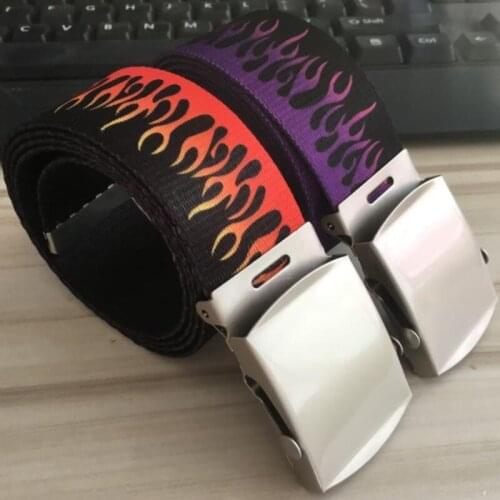 3.8 wide fashion Unisex Leisure Canvas Belt High Quality Jeans belts Luxury design Metal Double Roller Buckle men womenWaistband