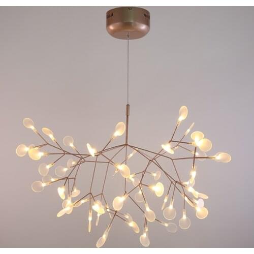 45 heads, large Modern Led Pendant Light Nordic Acrylic Branches Dining Room Kitchen Light Cherry Blossoms LED Light