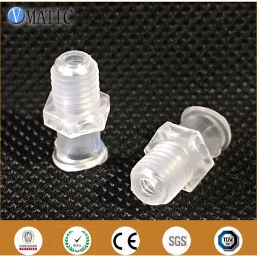 Free Shipping 100Pcs Female Luer Lock Tapered Syringe Fitting Connector (Polyprop) Luer Lock Tapered Connector 1/4 Inch Screw