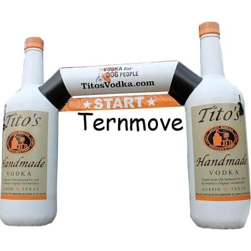 Whole Digital Printing Promotional Custom Inflatable Arch, Bottle Arches, Advertising Bottle airgate with full printed