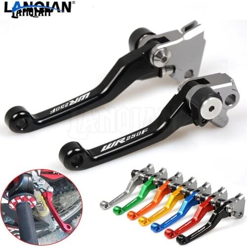 CNC Laser Printing Dirt bike Pivot Brake Clutch Levers For YAMAHA WR250F 2001-2006 2007 2008 2009 2010 2011 2012 2013 2014 2015