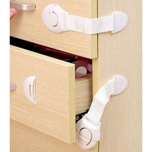 Children Protection Lock Childrens Safety Locking Doors Cabinet Drawers Baby Safety Plastic Lock Children Safety Products #25