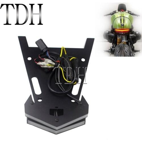 For BMW R NINE T R9T Racer Scrambler Pure Urban LED Complete Fender Eliminator Kit LED License Plate Bracket Indicator 2014-2019