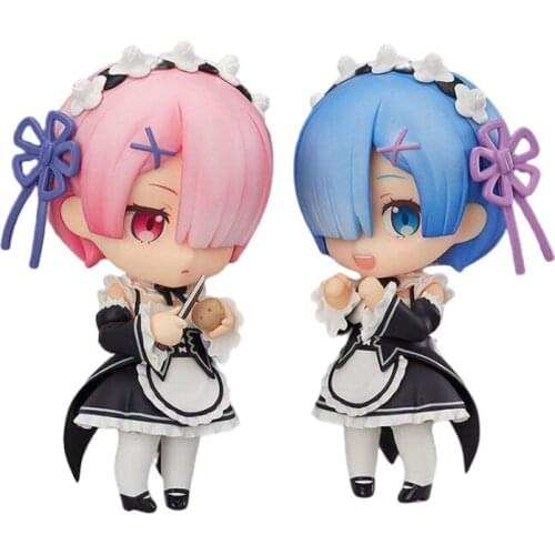 Anime Figure Re:Life In A Different World From Zero Rem Ram 10 cm Decoration Doll Action PVC Collection Model Kids Toys For Boys