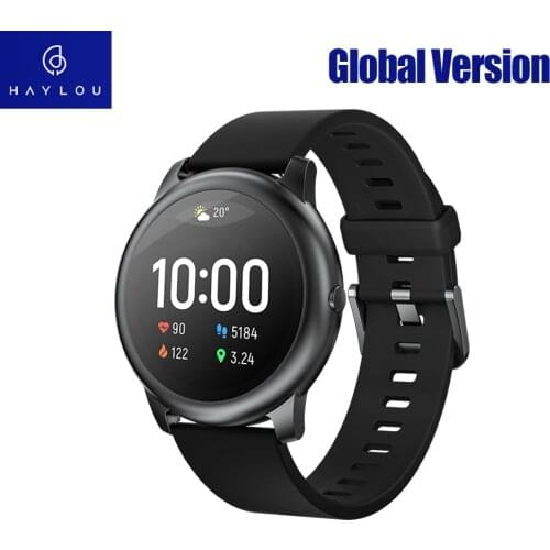 Haylou Solar Smart Watch LS05 Sport Watch Heart Rate Sleep Monitor IP68 Waterproof 1.28" Smartwatch Global Version from Youpin